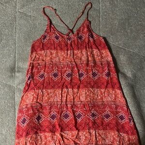 Never worn super cute red bandana dress.. Lightweight